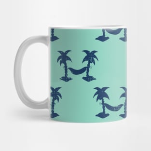 Hammocks Blue Teal Mug